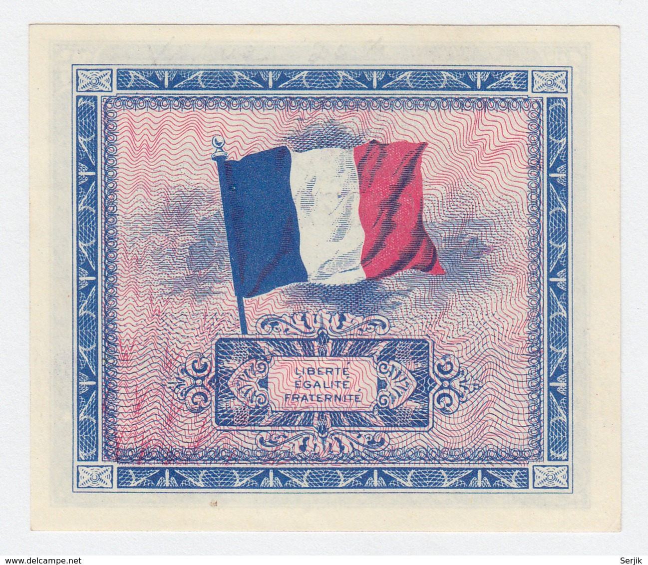 France 10 Francs 1944 XF+ CRISP Banknote Pick 116 - 1944 Flag/France