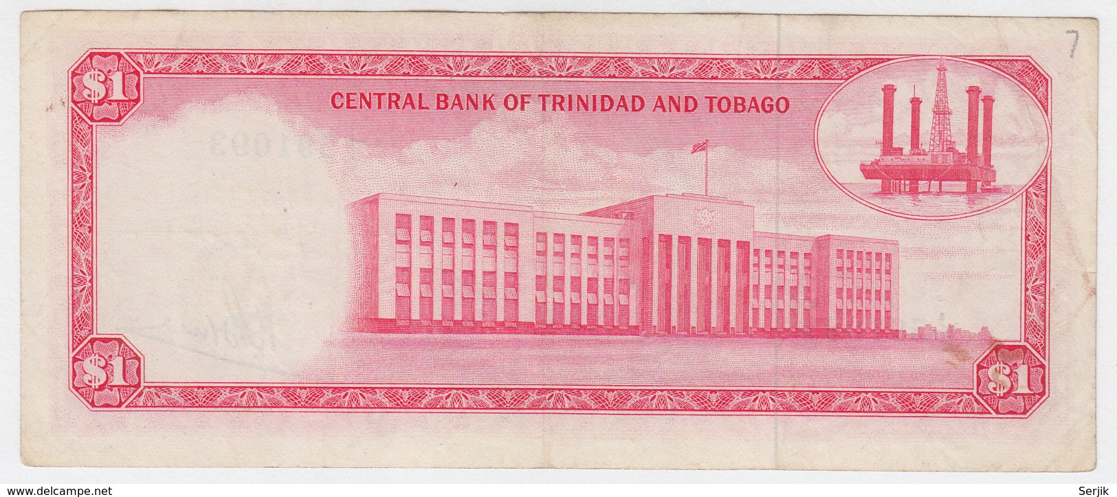 TRINIDAD & TOBAGO 1 DOLLAR 1964 VF+ Pick 26c 26 C - Trinidad Y Tobago