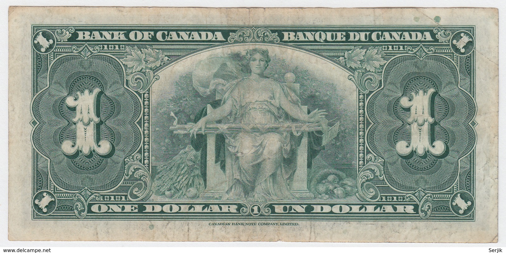 Canada 1 Dollar 1937 Coyne-Towers VF Pick 58e 58 E - Kanada