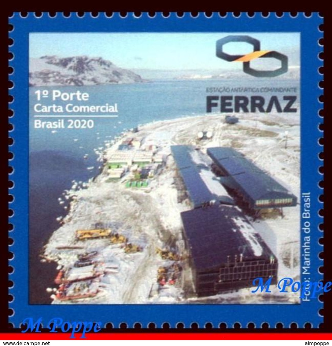 Ref. BR-V2020-01 BRAZIL 2020 SCIENCE, ANTARCTIC STATION, COMMANDER FERRAZ, PROANTAR, MOUNTAIN,MNH 1V - Neufs