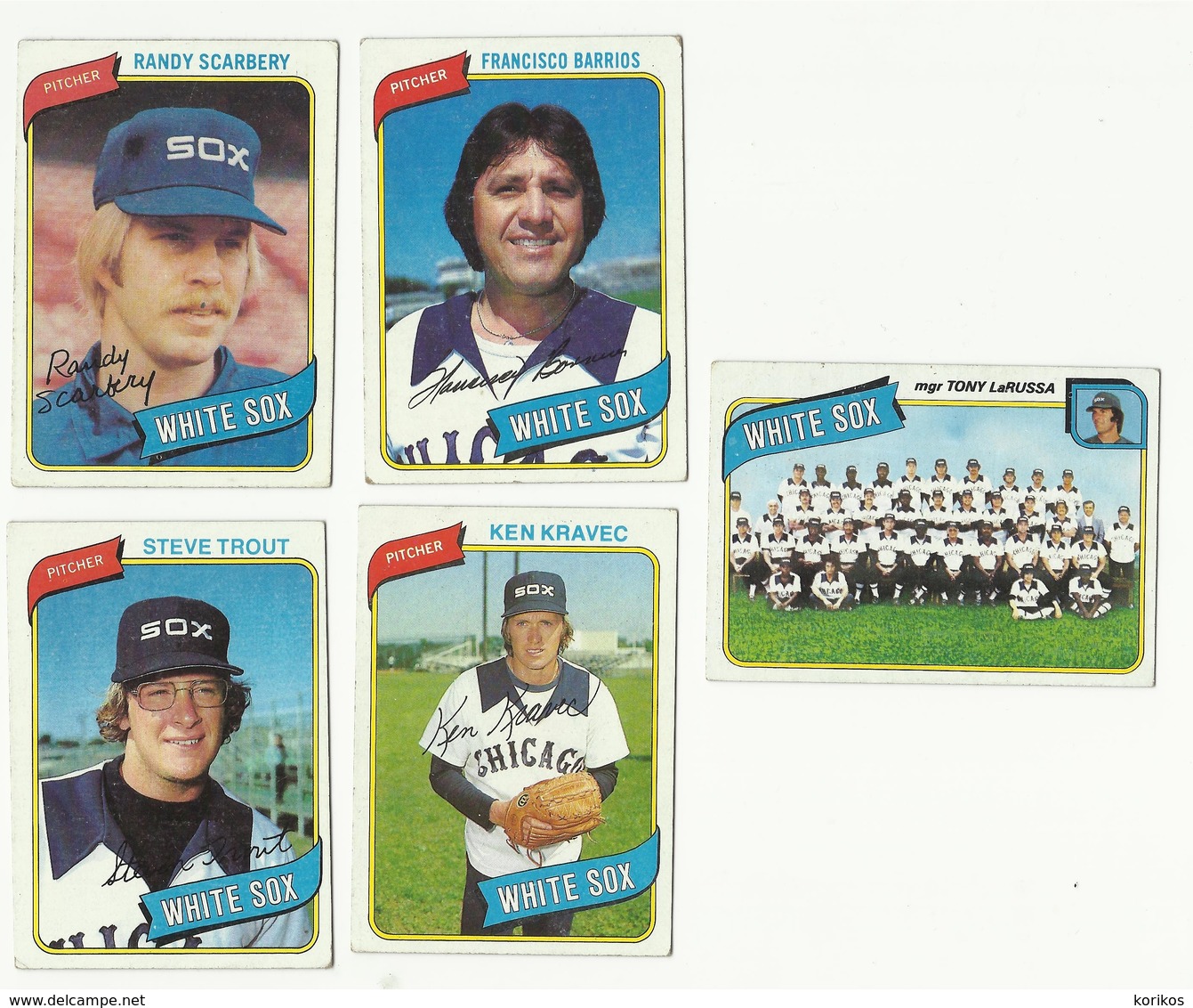 1980 TOPPS BASEBALL CARDS – CHICAGO WHITE SOX – MLB – MAJOR LEAGUE BASEBALL – LOT OF THIRTEEN - Lots