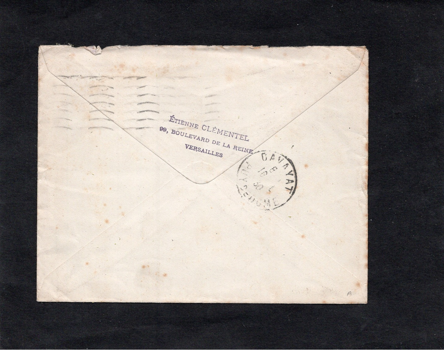 LSC 1930 - Entête SENAT - Commission Des Finances - Cachet PARIS 31 Chambre Des Députés - Enveloppe Pour DAVAYAT - 1921-1960: Moderne