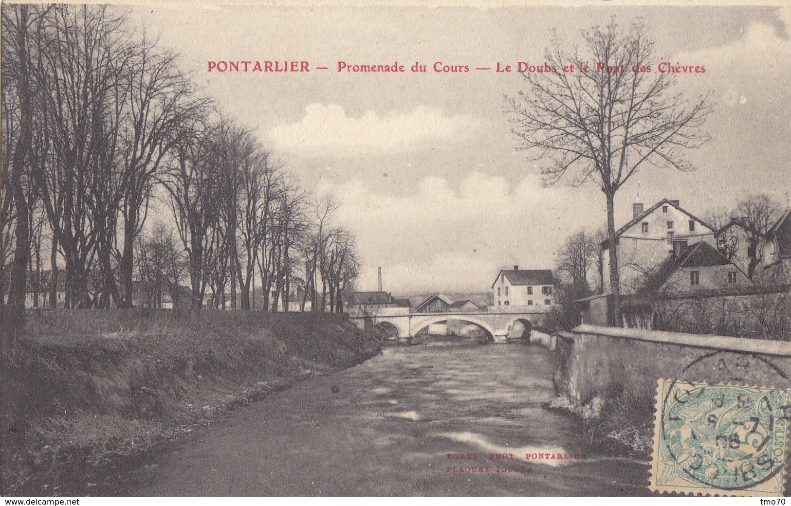 25  Doubs  -  Pontarlier  -  Promenade  Du  Cours  -  Le  Doubs  Et  Le  Pont  Des  Chèvres - Pontarlier