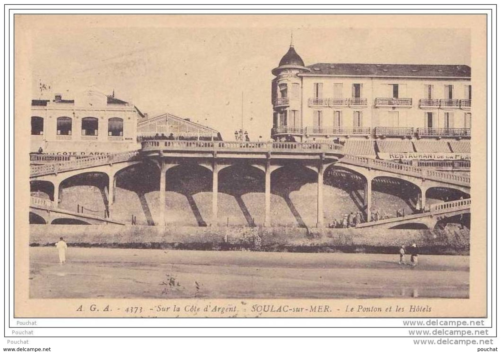 33) Soulac Sur Mer.-  Sur La  Côte D&acute; Argent -  Le  Ponton Et  Les  Hôtels - Soulac-sur-Mer