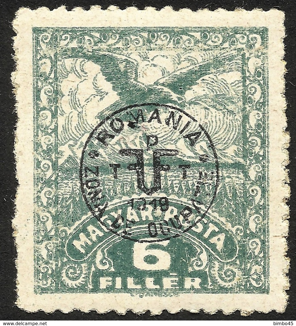 ERROR--HUNGARY OVERPRINT ,, ROMANIA ZONA DE OCUPATIE 1919 '' ABKLATSCH -RECTO / VERSO MNH - Debreczin