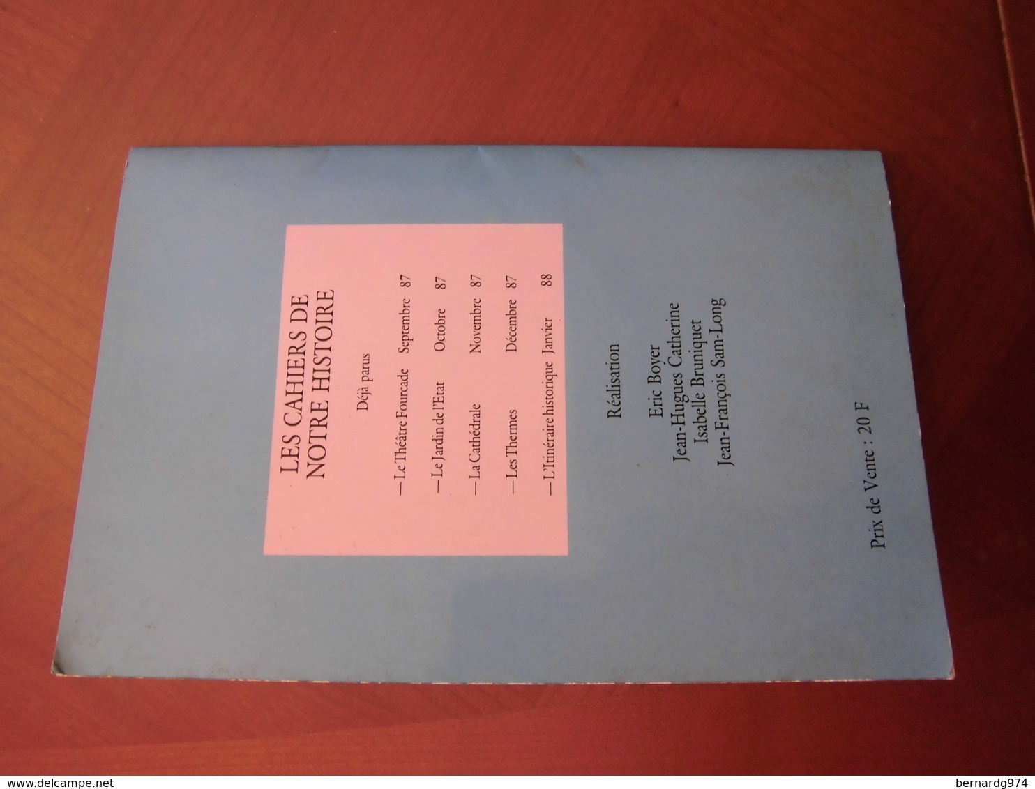 Réunion : publication de 20 pages consacrée à Roland Garros (Les cahiers de notre histoire 1988)