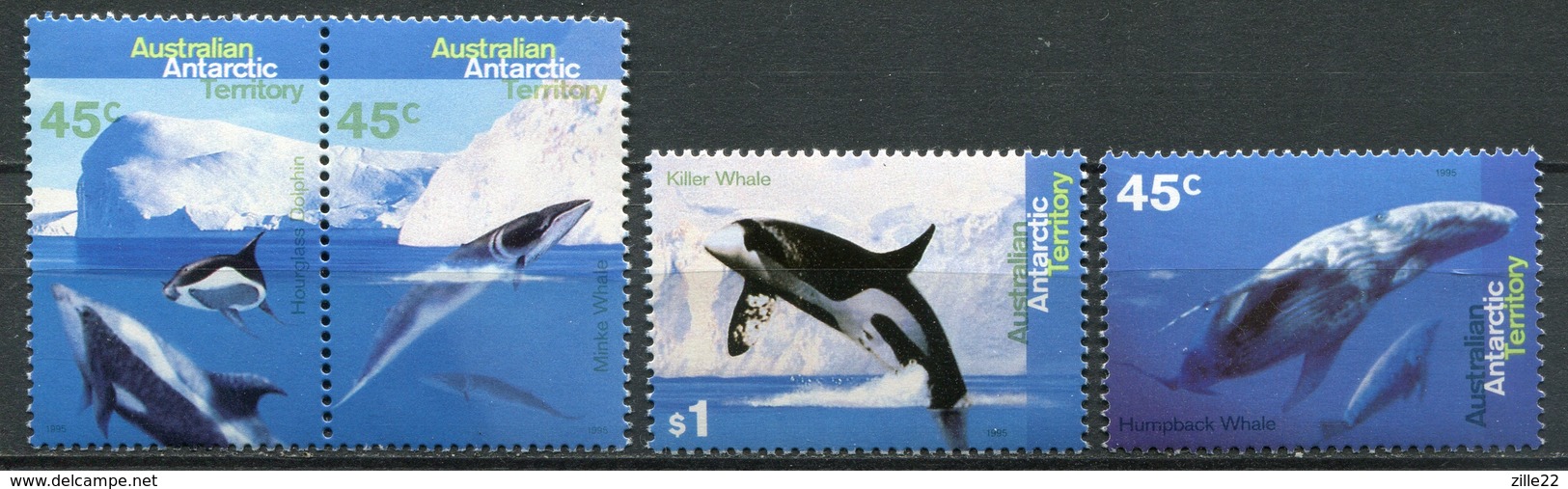 Australien Antarktis Mi# 102-5 Postfrisch MNH - Whales - Ungebraucht