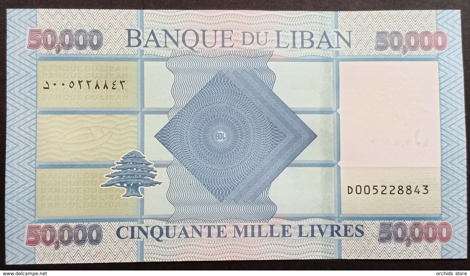 Just Issued, Lebanon 50000 Livres, 2019, UNC NEW Banknote, EARLY RELEASE - Prefix D00 - Libano