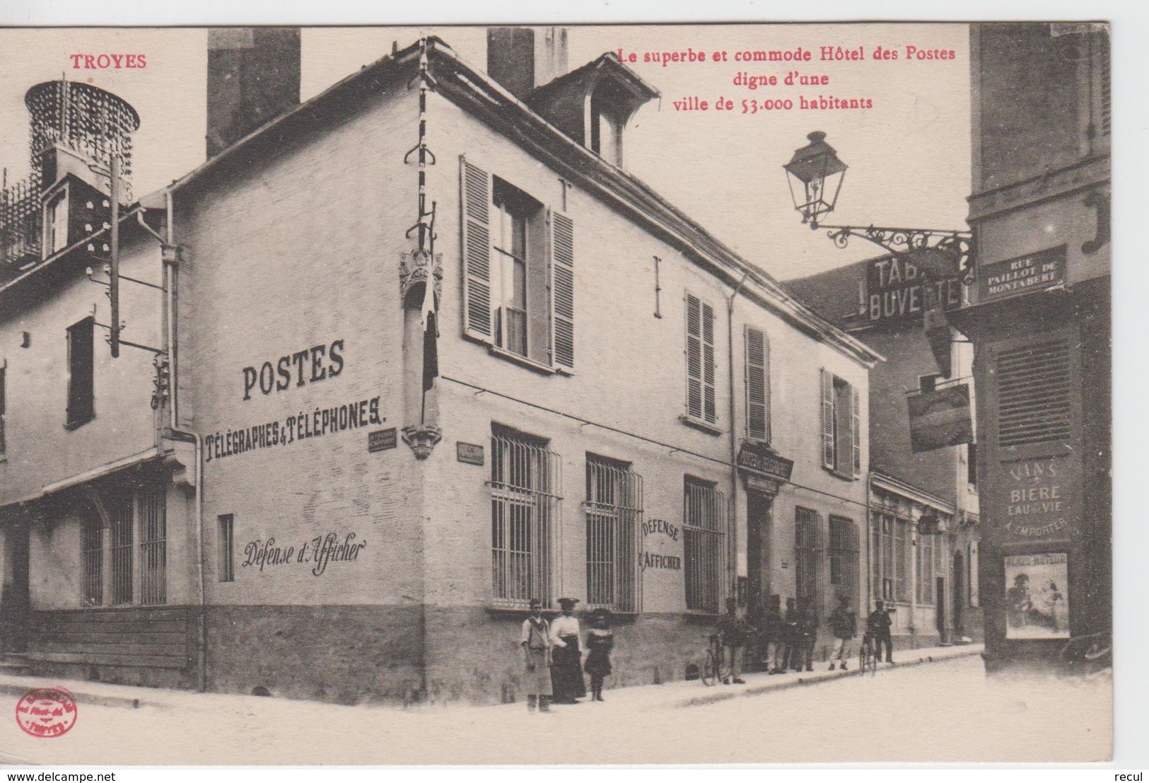 AUBE - TROYES - La Superbe Et Commode Hôtel Des Poste Digne D'une Ville De 53000 Habitants - Troyes