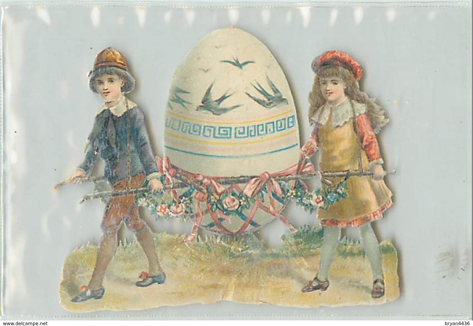 DECOUPIS GAUFFRE - MOTIF " PÂQUES " - Envergure Environ  (9 X 11 Cm).. - Motiv 'Ostern'