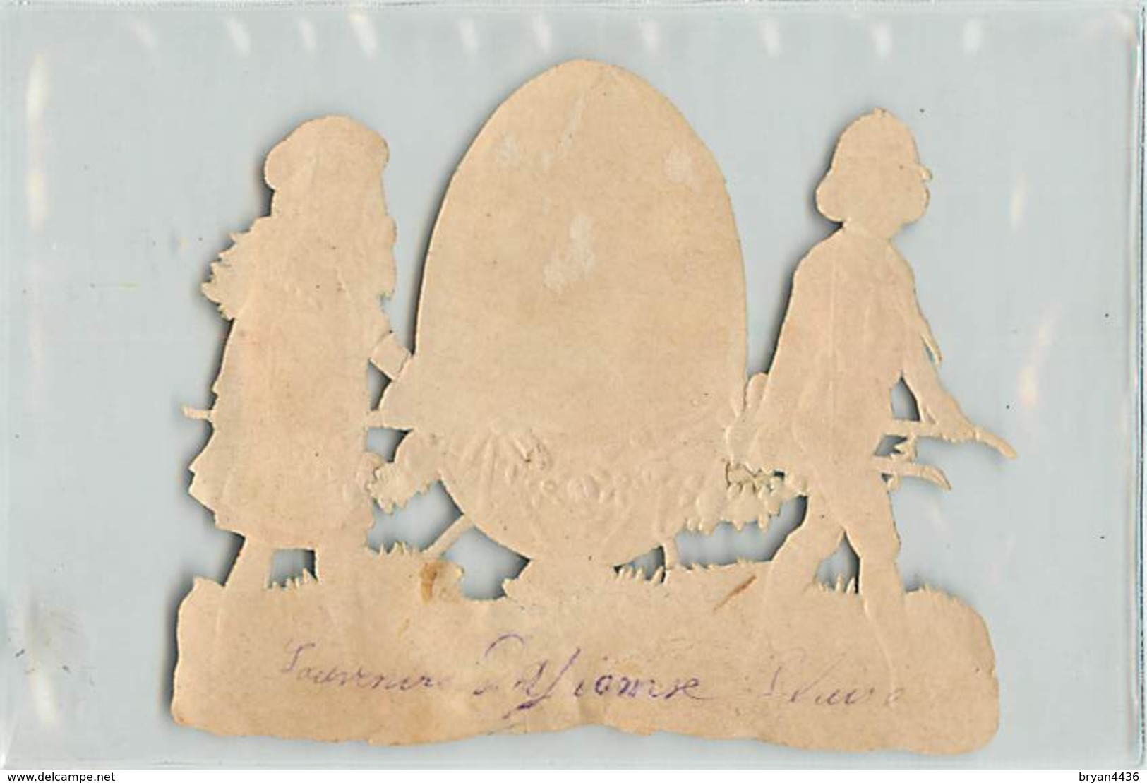 DECOUPIS GAUFFRE - MOTIF " PÂQUES " - Envergure Environ  (9 X 11 Cm).. - Easter