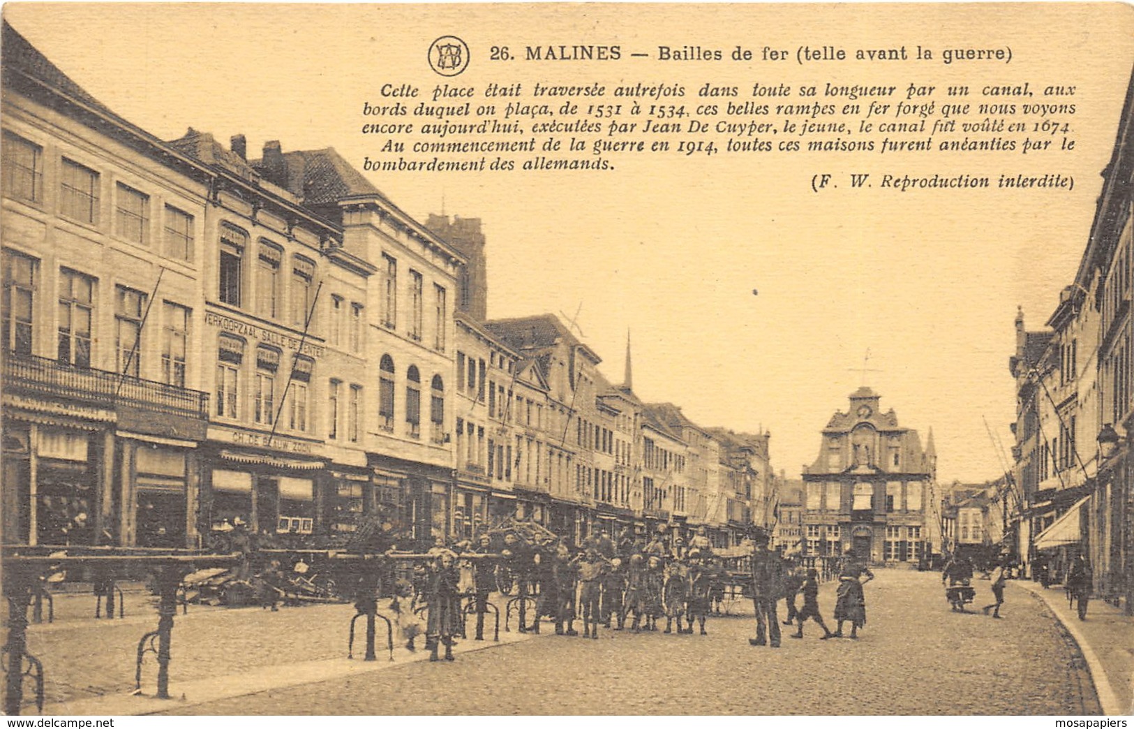 Malines - Bailles De Fer (Telle Avant La Guerre) - Malines