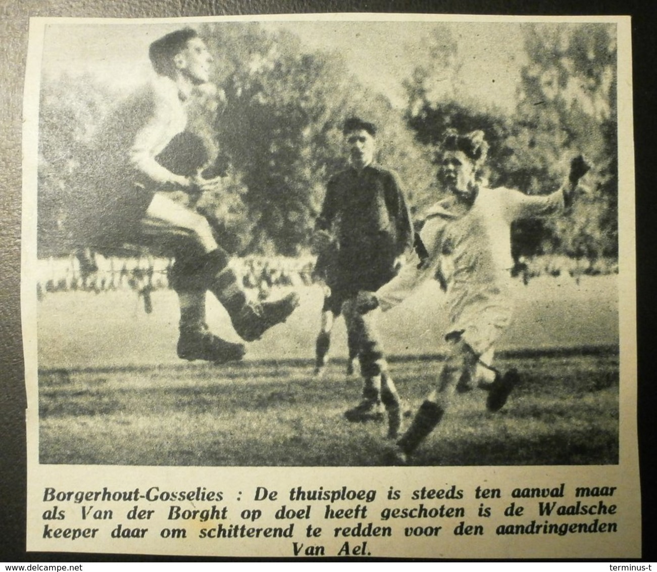 Borgerhout-Gosselies : Voetbal 1947 - Documents Historiques