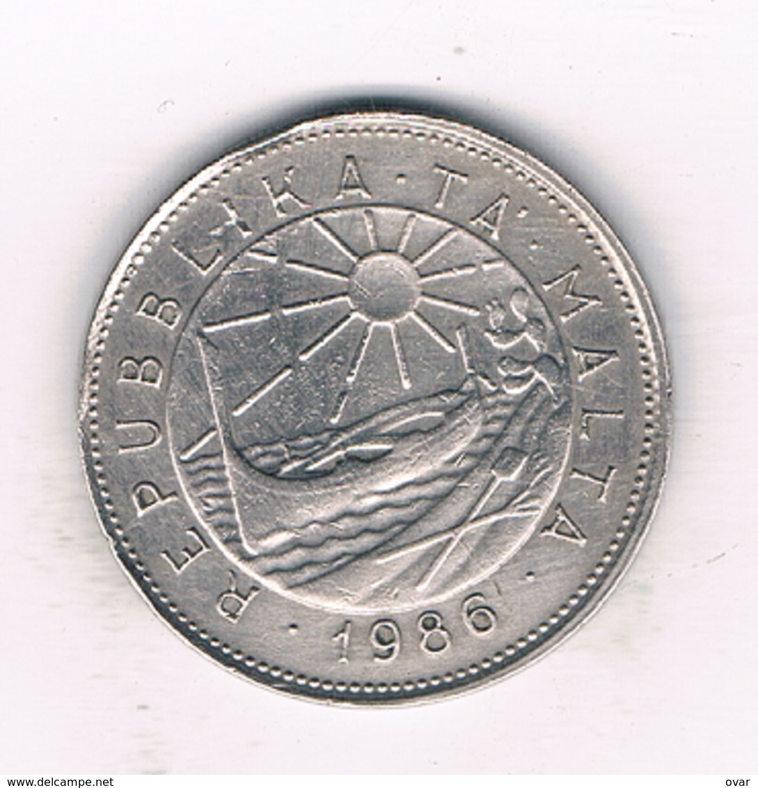 25 CENTS 1986  MALTA /814/ - Malta