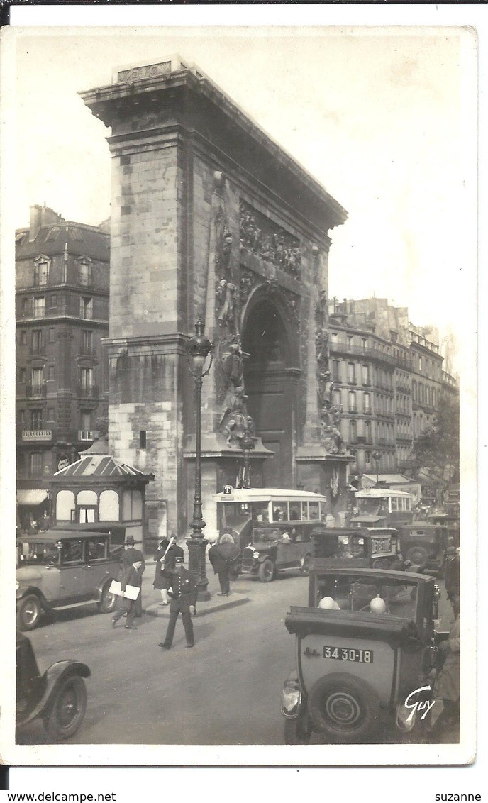 AGENT De VILLE Faisant La Circulation - Animée PARIS 1938 Porte St Denis - VENTE DIRECTE X - Police - Gendarmerie