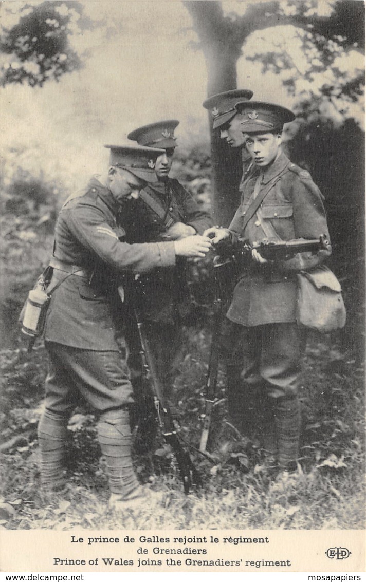 Prince Of Wales Joins The Grenadier's Regiment - Guerre 1914-18