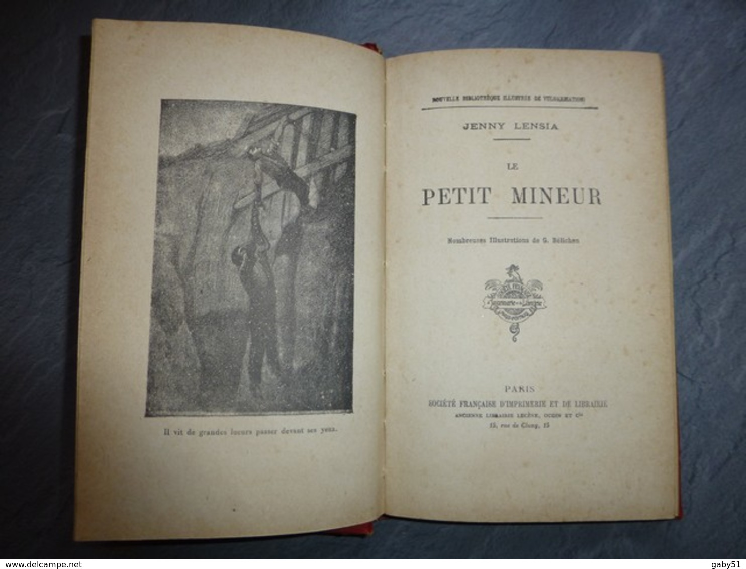 Le Petit Mineur (à FIRMINY), Jenny Lensia, Belle Reliure, Vers 1900 ; L05 - 1901-1940
