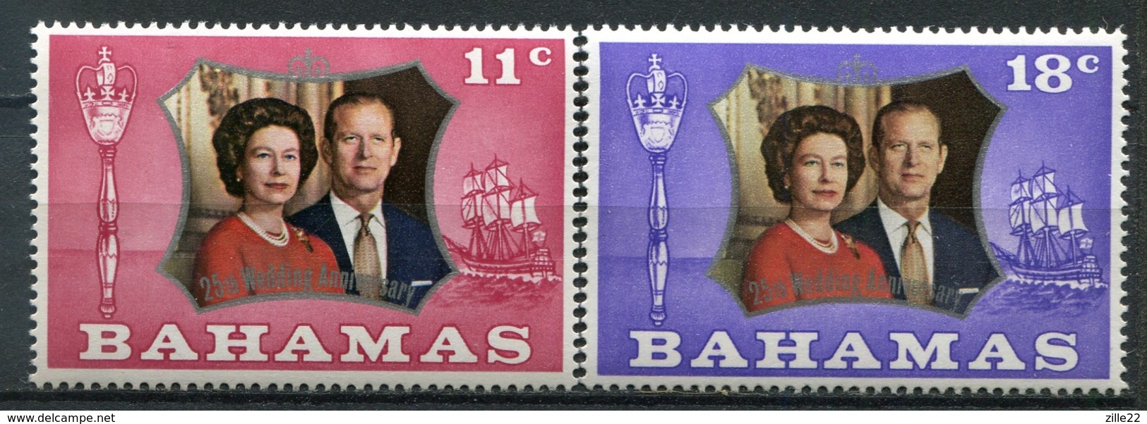 Bahamas Mi# 352-3 Postfrisch MNH - QEII - 1963-1973 Autonomie Interne