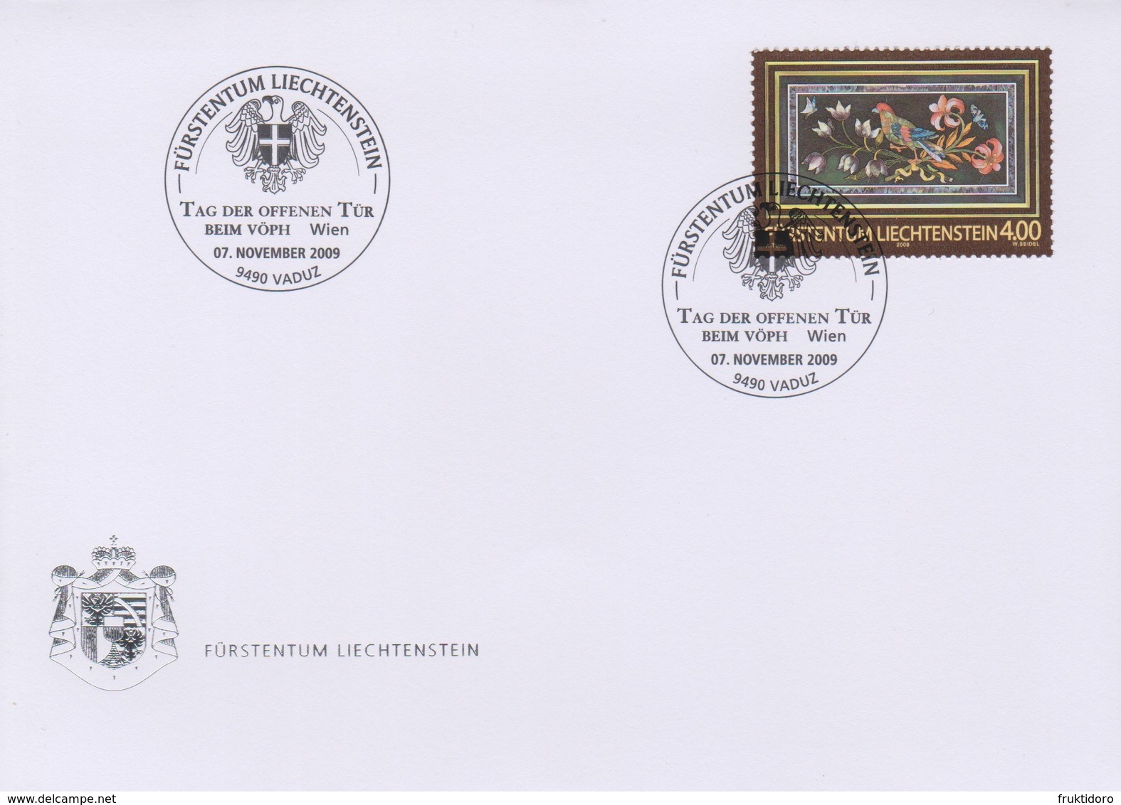 Liechtenstein Fair Cover 2009 Vienna - November 2009 - Special Cancellation - Mi 1525 Liechtenstein Museum - Badminton - Máquinas Franqueo (EMA)