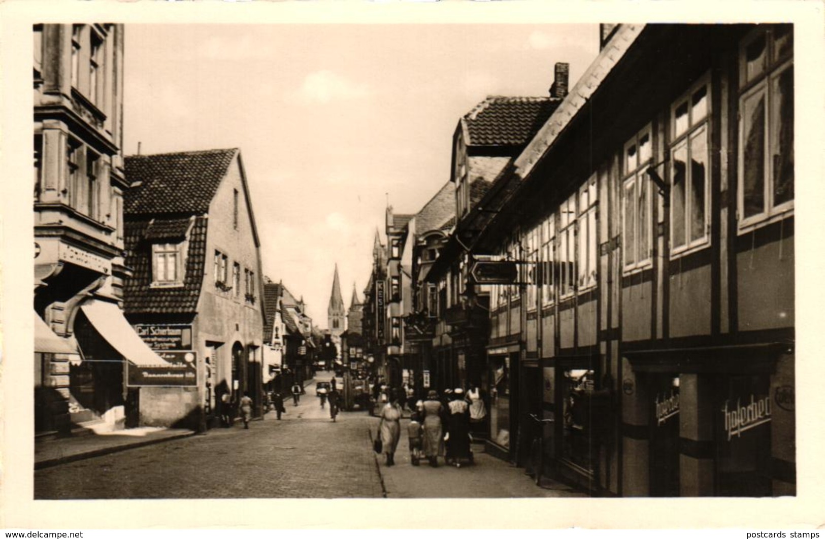 Detmold, Bruchstrasse, Geschäfte, Ca. 50er Jahre - Detmold