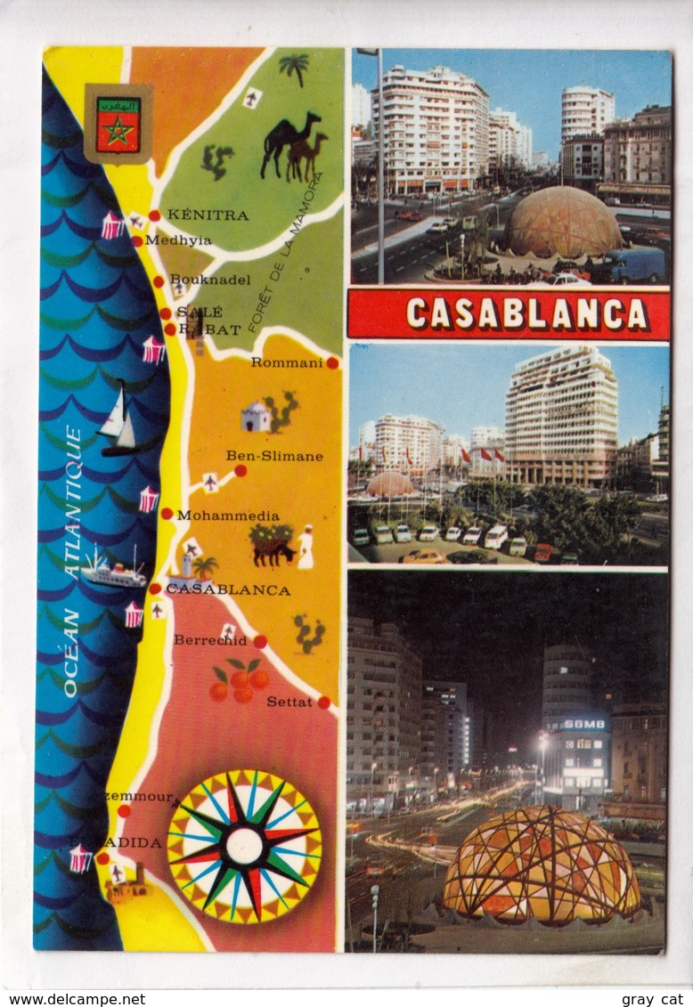 CASABLANCA, Morocco, Used Postcard [23757] - Casablanca