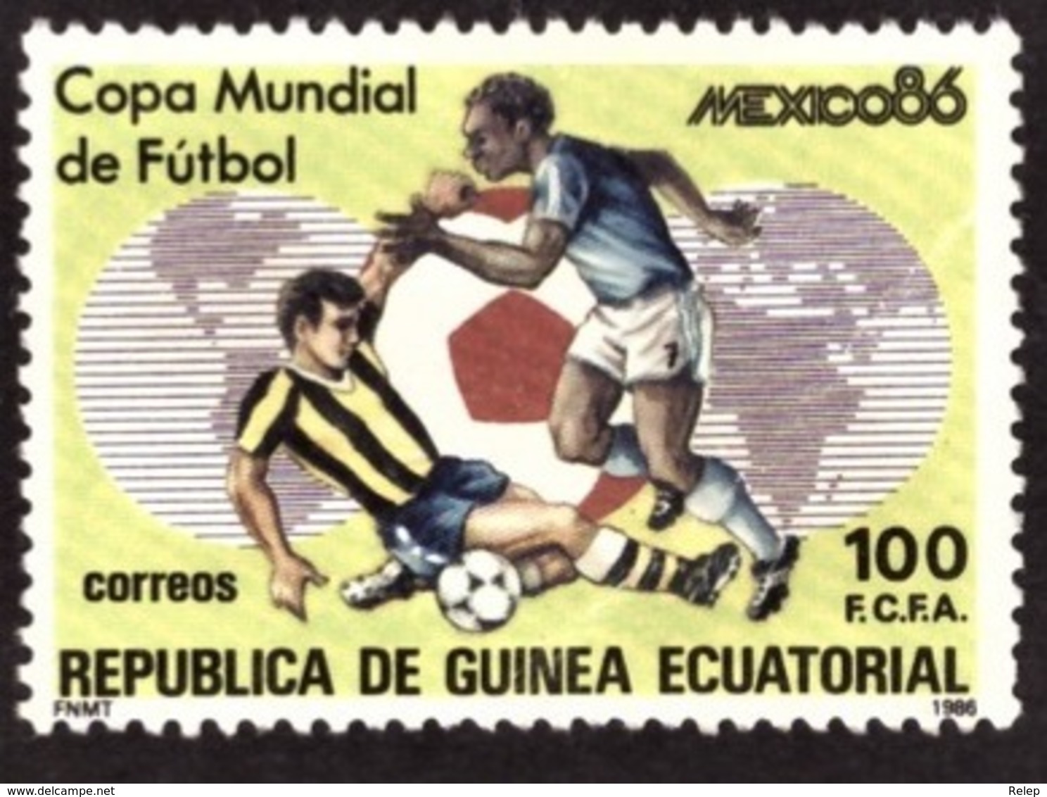 Guinée-Equatoriale  1986-  Football World Cup - Mexico 1986 New - 1986 – Mexique