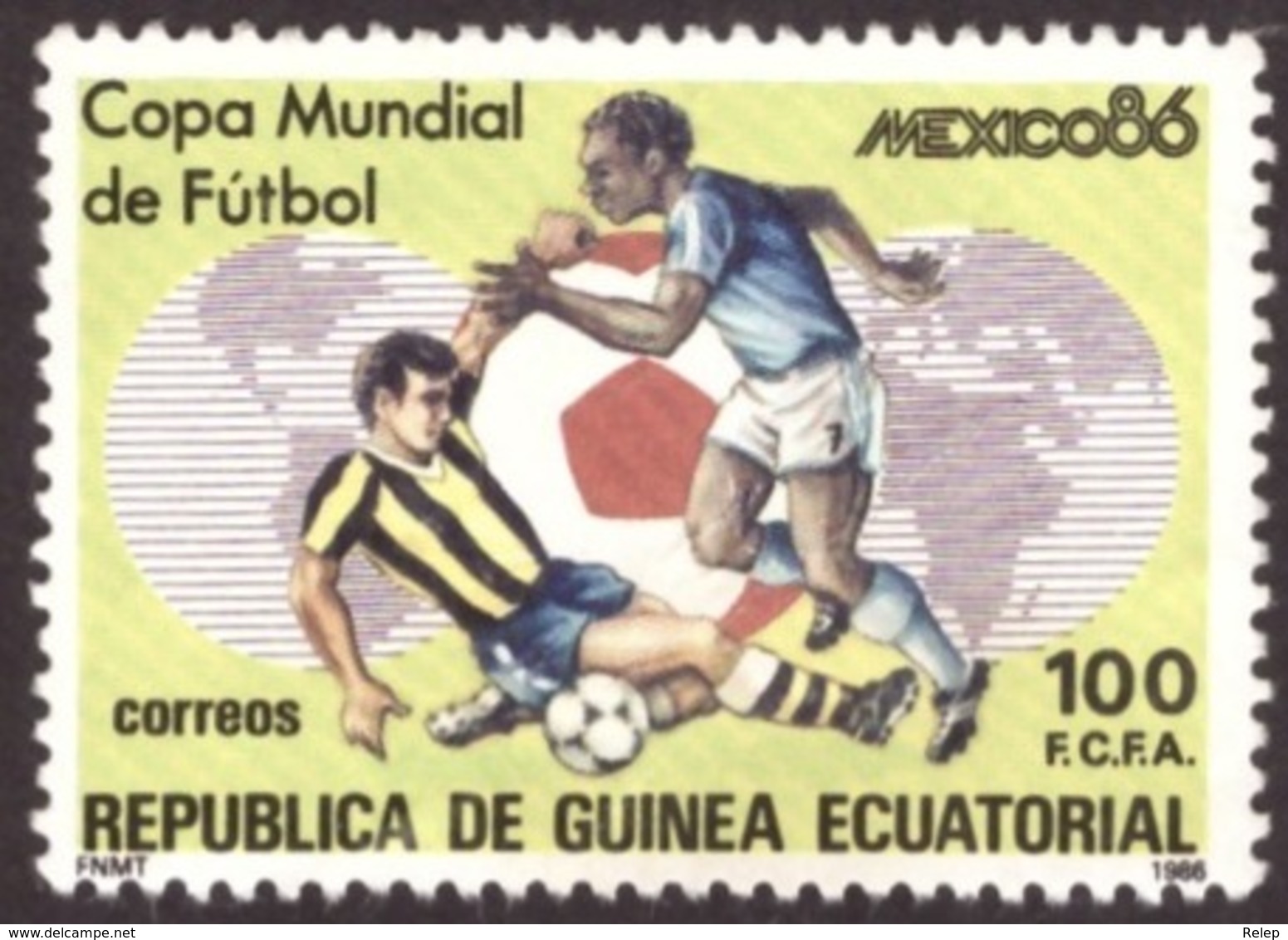 Guinée-Equatoriale  1986-  Football World Cup - Mexico 1986 New - Guinée Equatoriale