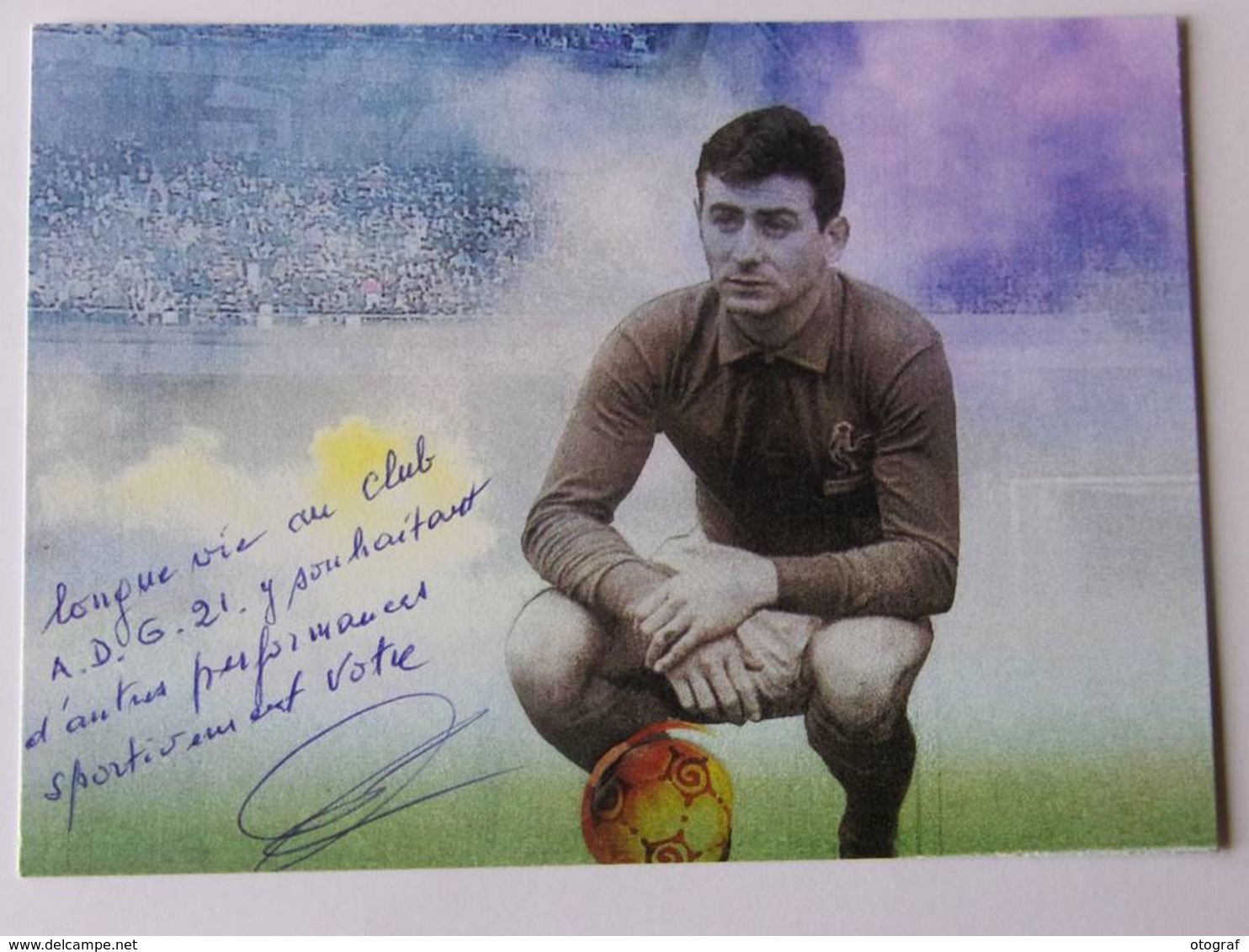 CP - Pierre GRILLET - Signé / Hand Signed / Dédicace Authentique / Autographe - Football