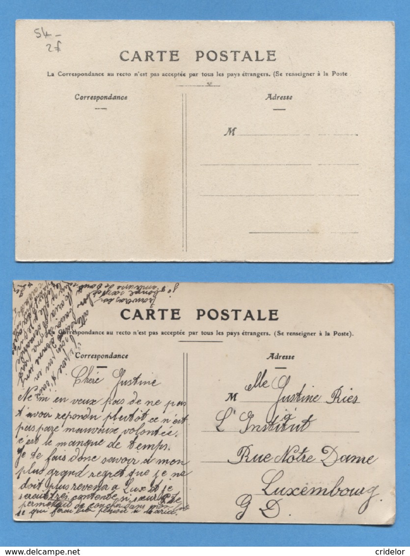 54 - NANCY - 2 CARTES - CROIX DE LORRAINE CHARDON - BON ETAT - Nancy