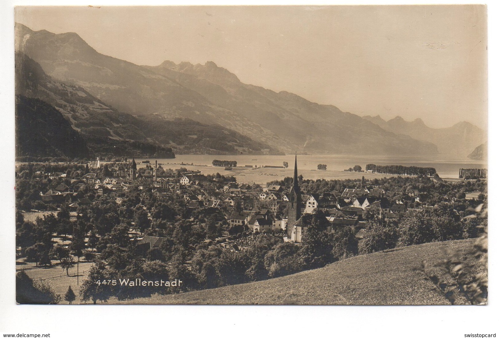 WALENSTADT Nr. 4475 Gel. 1928 Feldpost - Walenstadt