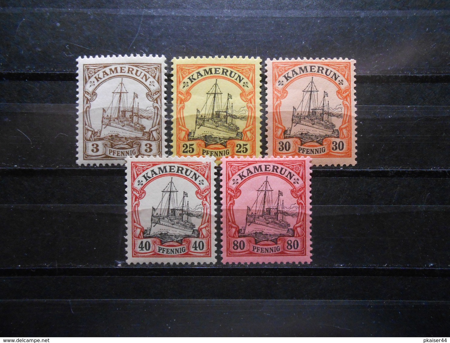 D.R.Mi7/11-13/15  3/25/30/40/80Pf*MLH  - Deutsche Kolonien ( Kamerun )  1900  Mi 11,80 € - Camerun