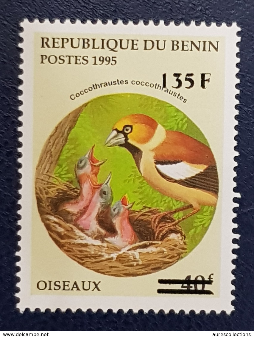 BENIN 1995 BIRDS BIRD 135 F - OVERPRINTED OVERPRINT SURCHARGED SURCHARGE OVPT - RARE MNH - Benin – Dahomey (1960-...)