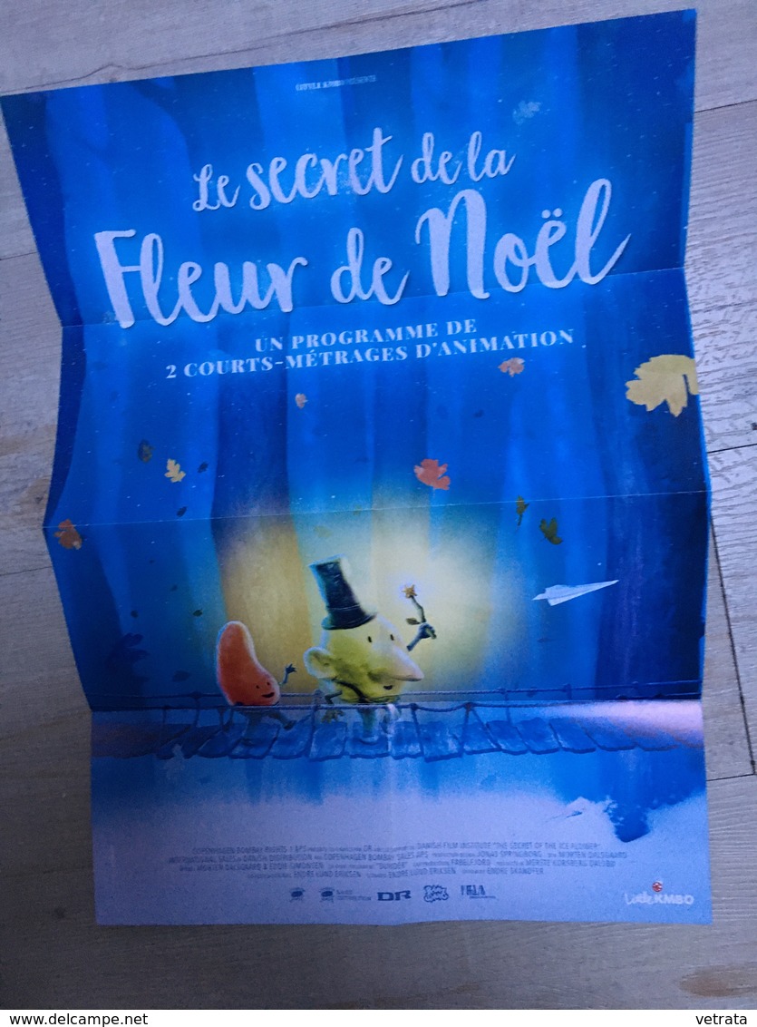 Dépliant-Affichette 14x10 , 40x28 Cm Déplié  : Le Secret De La Fleur De Noël (2 Courts Métrages D’animation) - Other & Unclassified