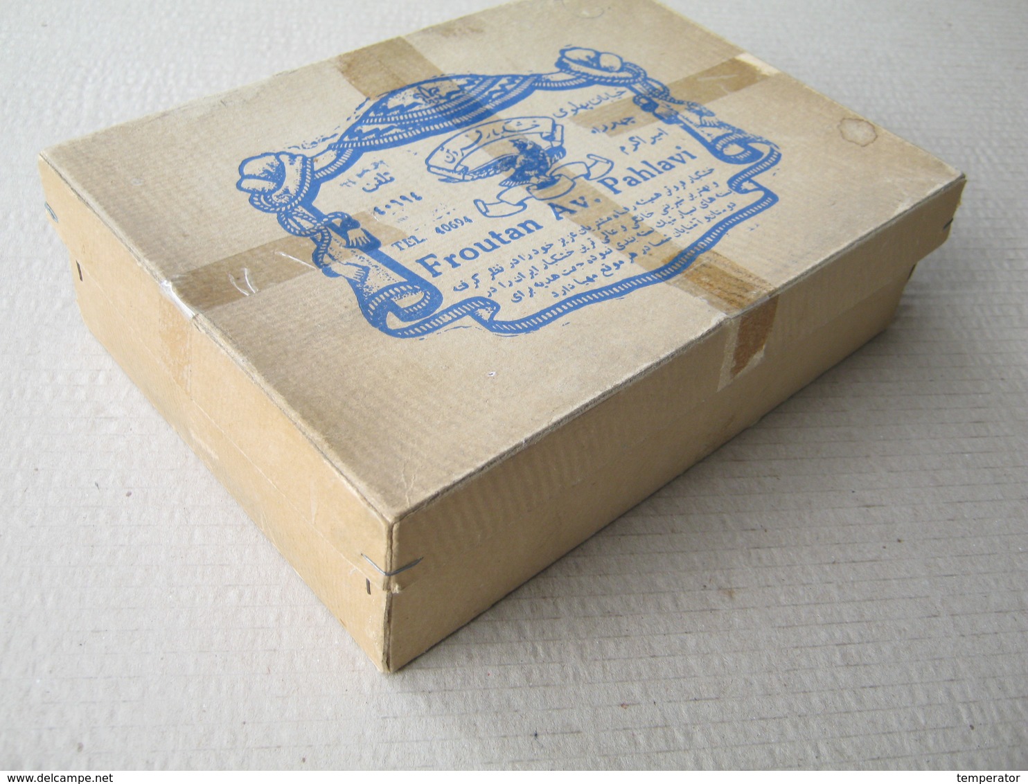 IRAN ? / " FROUTAN AV. PAHLAVI " - Old Cardboard Box ( 21,8 X 15,6 X 6,2 Cm ) - Dozen