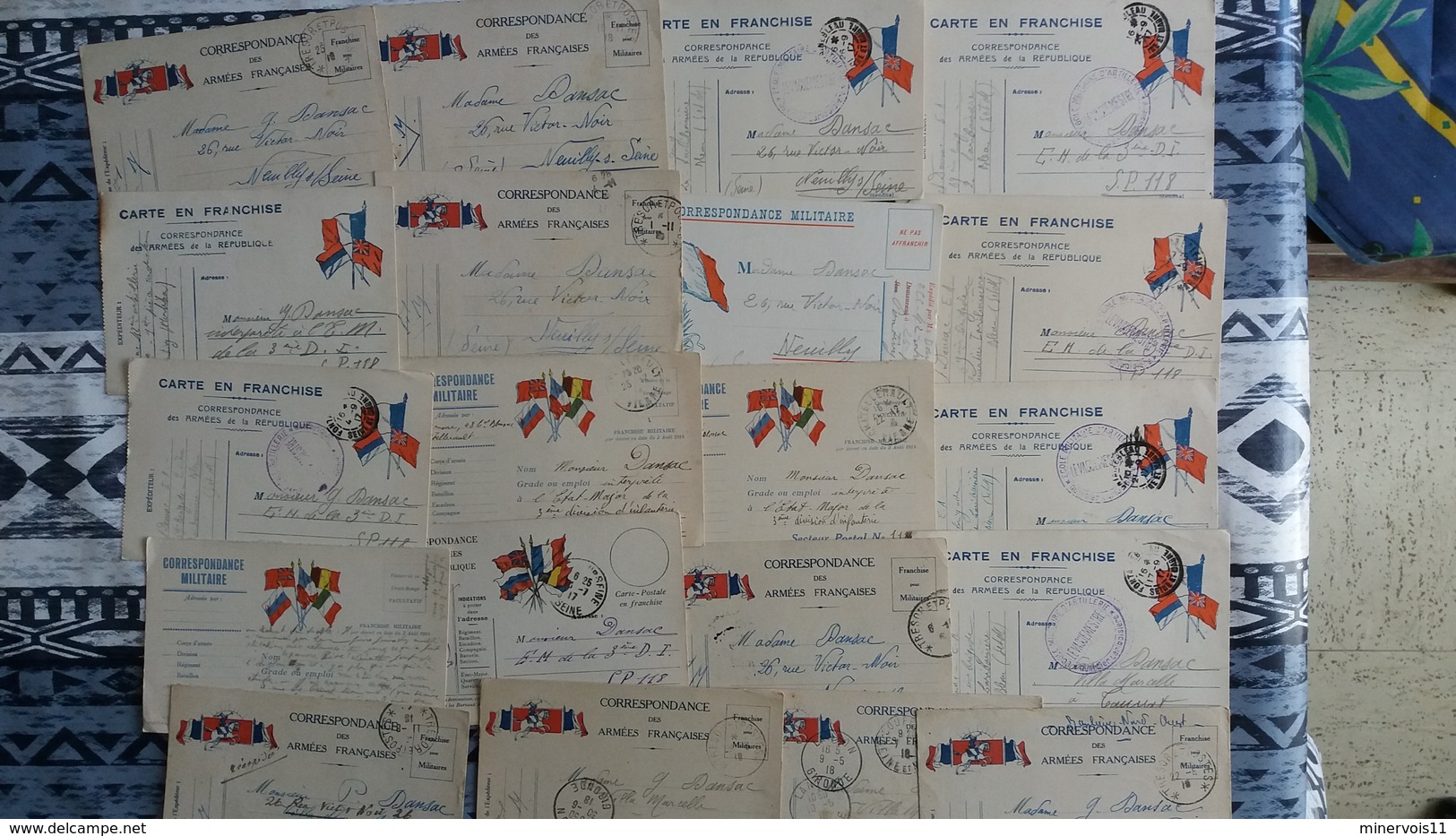 Lot 38 Cartes Correspondance Militaire - Autres & Non Classés