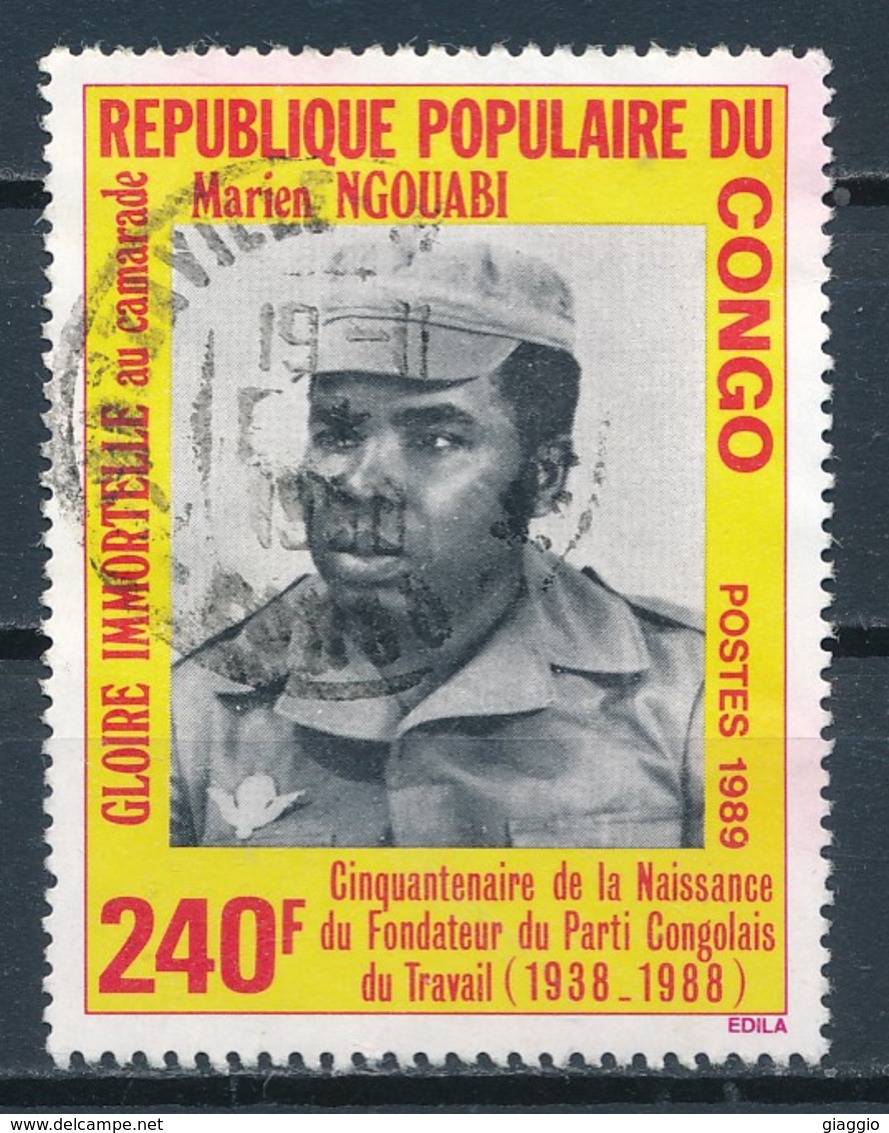 °°° REPUBBLICA DEL CONGO - Y&T N°844A - 1989 °°° - Oblitérés