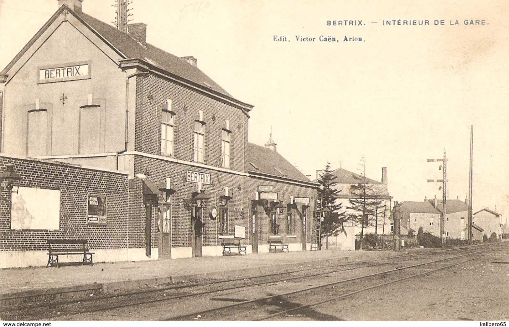 Bertrix Intérieur De La Gare - Bertrix