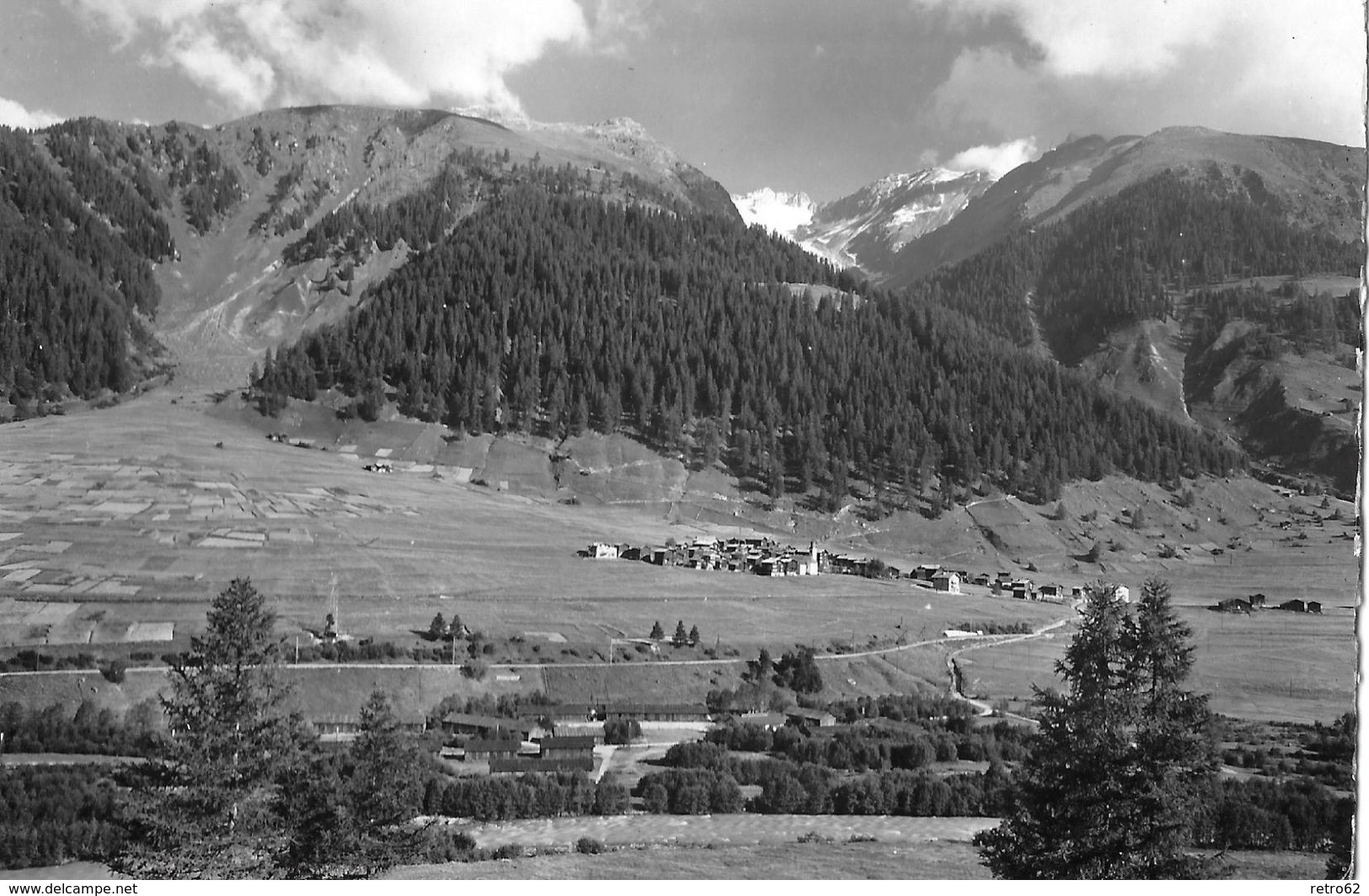 GLURINGEN → Blick Gegen Galmi- Und Firrenhorn, Fotokarte Ca.1955 - Gluringen