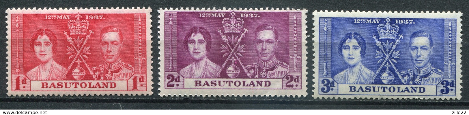 Basutoland Mi# 15-7 Postfrisch MNH - George VI - 1933-1964 Kronenkolonie