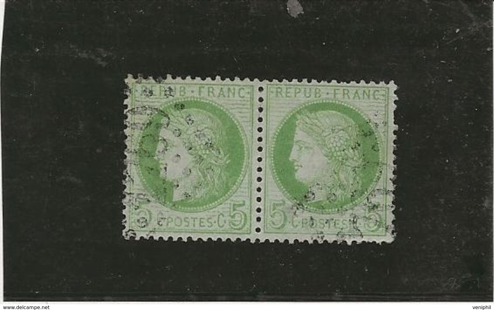 TIMBRE CERES - ANNEE 1872 - N° 53 PAIRE OBLITERE - TB  COTE 25 € - 1871-1875 Ceres