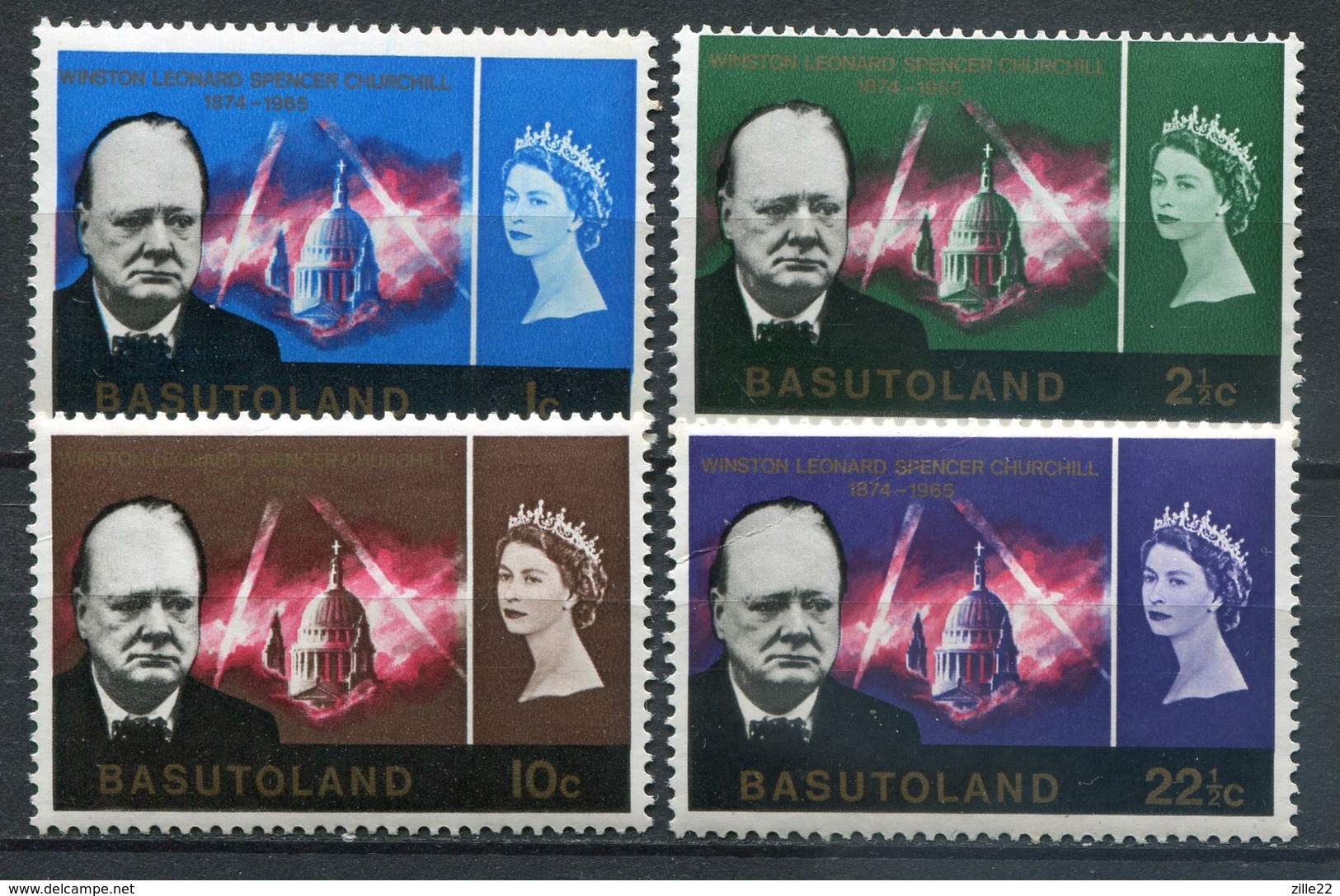 Basutoland Mi# 99-102 Postfrisch MNH - Churchill - 1933-1964 Kronenkolonie