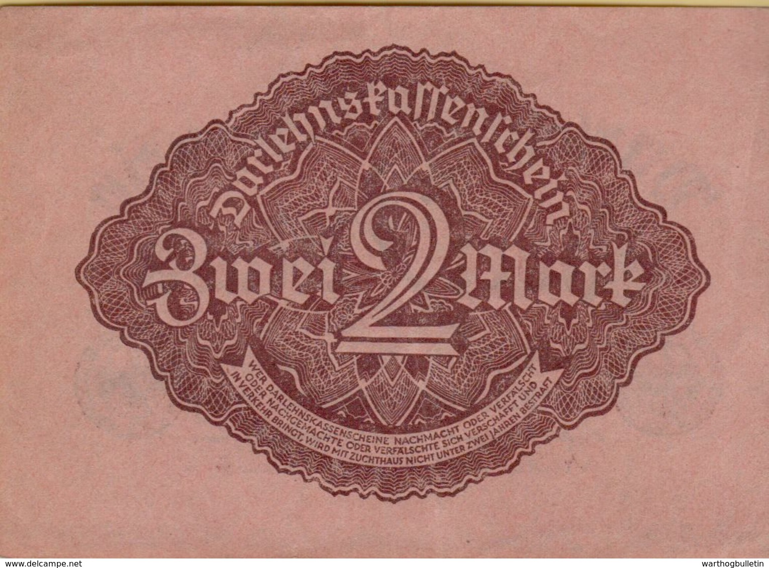 1922 Germany DARLEHNSKASSENSCHEIN P#62 - 2 Mark