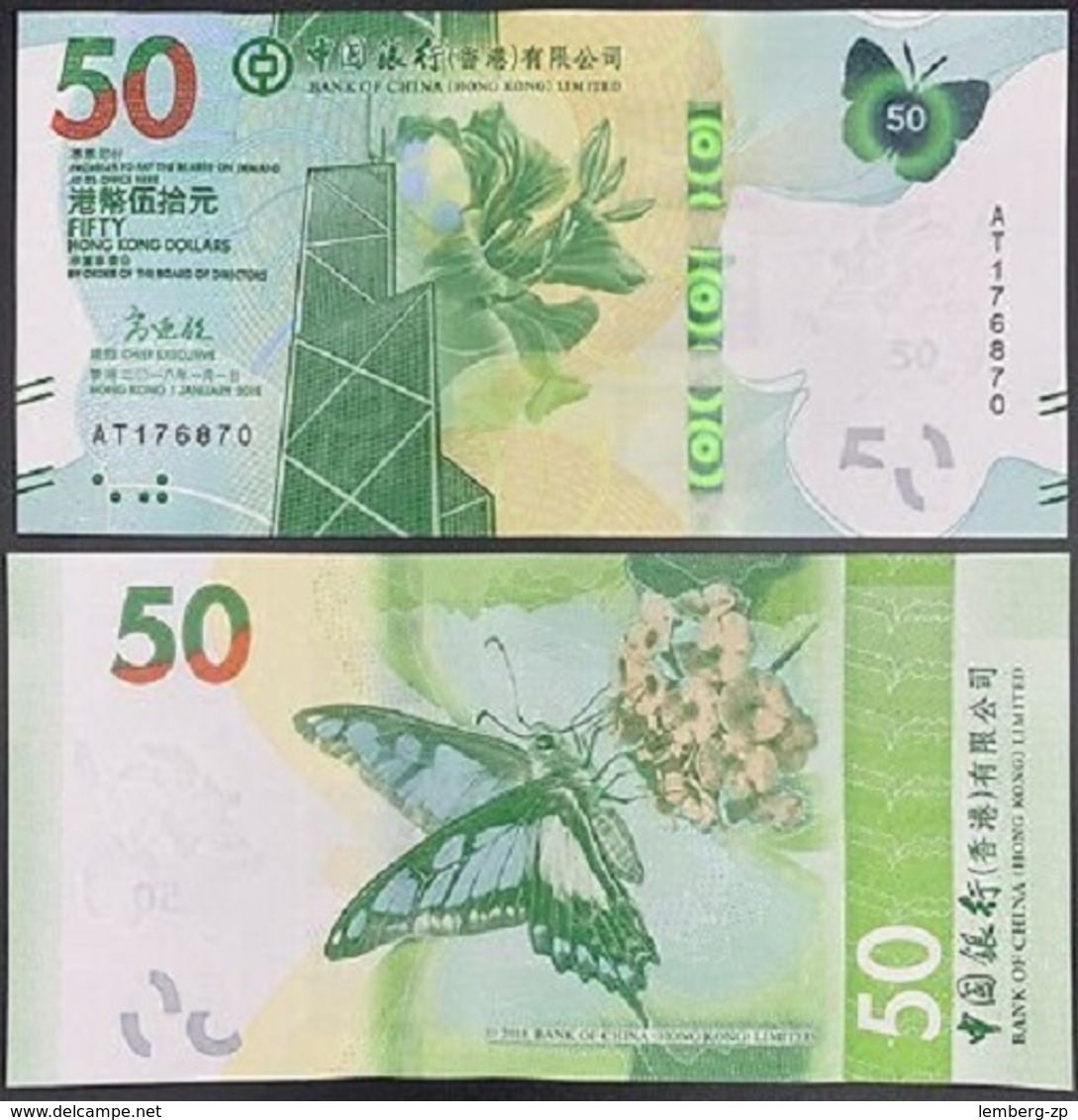 Hong Kong - 50 Dollars 2020 BOC UNC Lemberg-Zp - Hong Kong