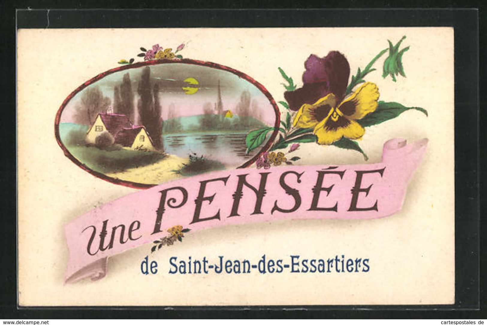 Passepartout-CPA Saint-Jean-desEssarttiers, Une Pensee, Ortsidyll Et Pensée - Autres & Non Classés