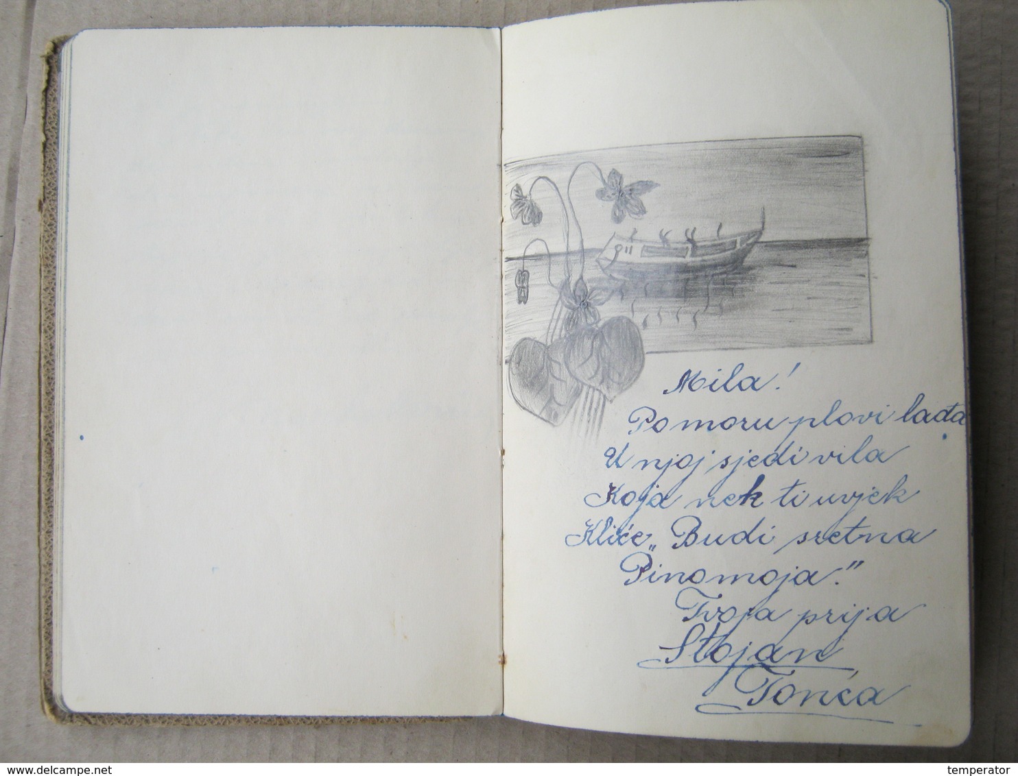 Scrapbook, Spomenar - Croatia / Brsečine, Dubrovnik, Ragusa - Nice poems, 1922/26.