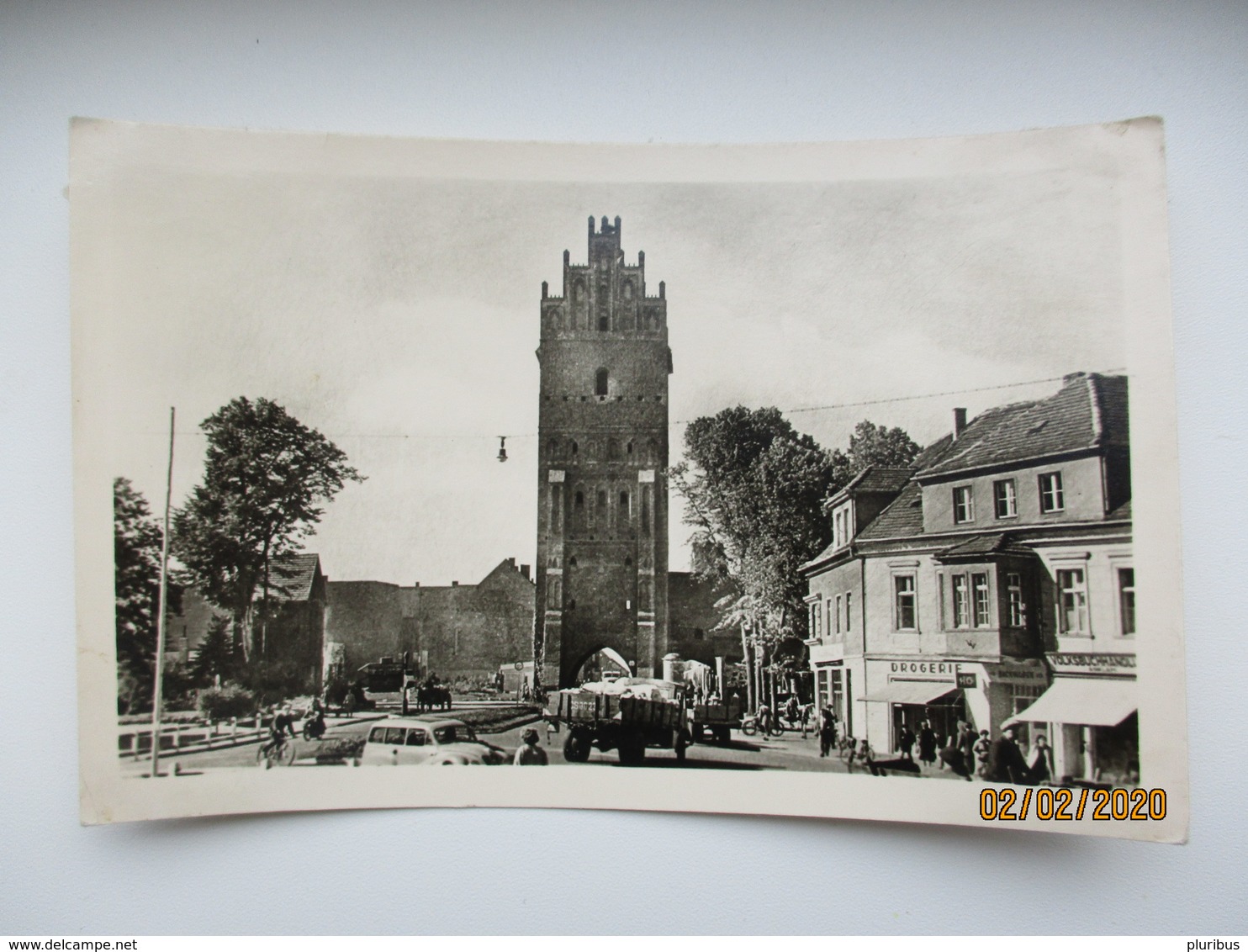 ANKLAM STEINTOR STREET TRAFFIC , OLD POSTCARD , 0 - Anklam