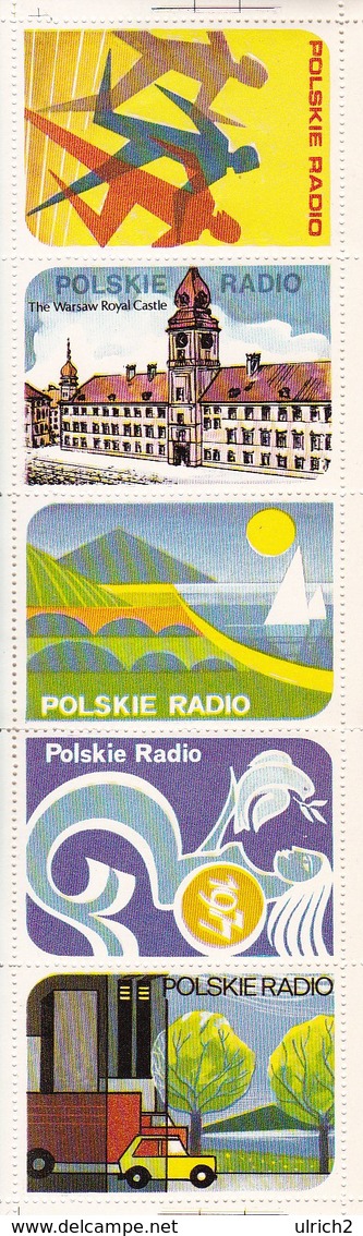 Poland Polen - Polskie Radio - Warsaw Royal Castle - 1980 (47032) - Vignetten (Erinnophilie)