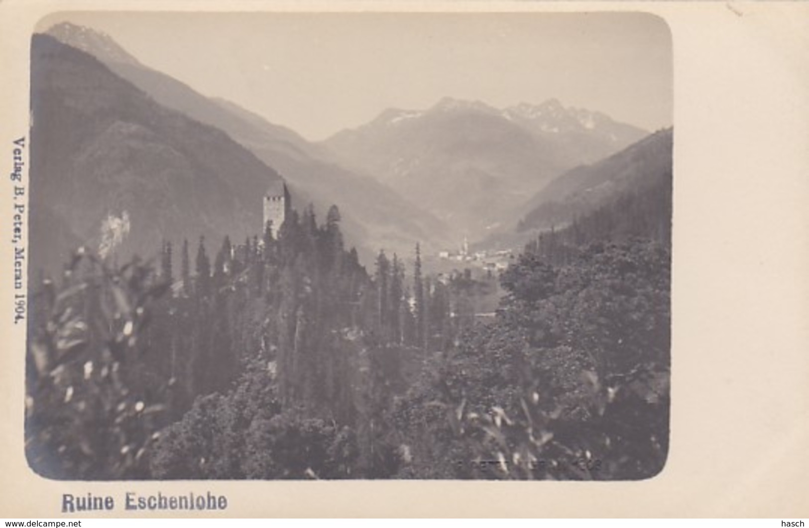 4811215Ruine Eschenlohe. (Verlag B. Peter, Meran 1904.) - Bolzano (Bozen)