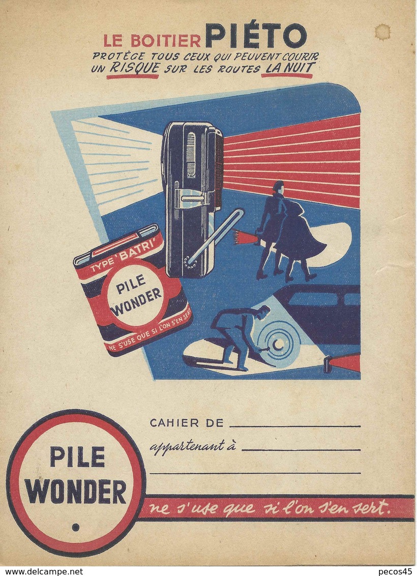 Lot De 2 Protèges-cahiers "PILE WONDER" - Accumulators