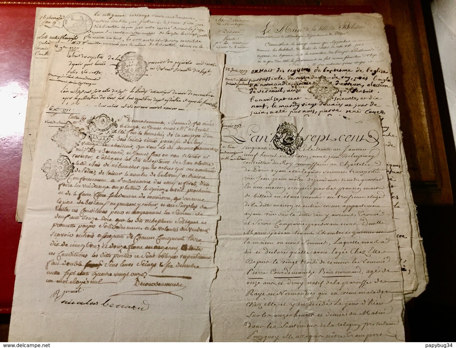 Lot  De  Plus  De  1240 Grammes  De  Documents   De  1643  à  Napoléon III - Documents Historiques